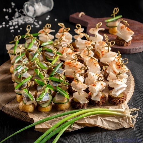 Канапе по-деревенски ассорти 24 шт.