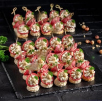 Канапе с венским цветком 24 шт.